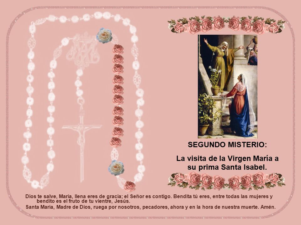 La visita de la Virgen María a su prima Santa Isabel.