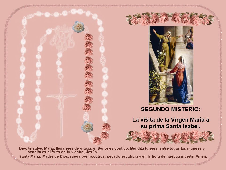 La visita de la Virgen María a su prima Santa Isabel.