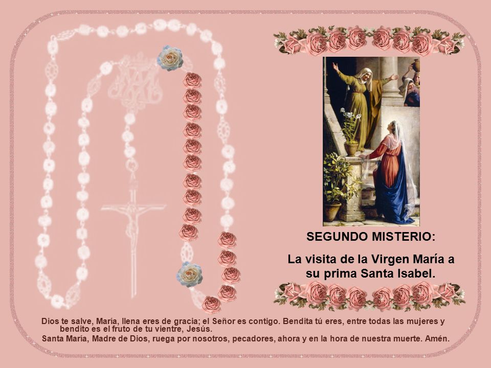La visita de la Virgen María a su prima Santa Isabel.