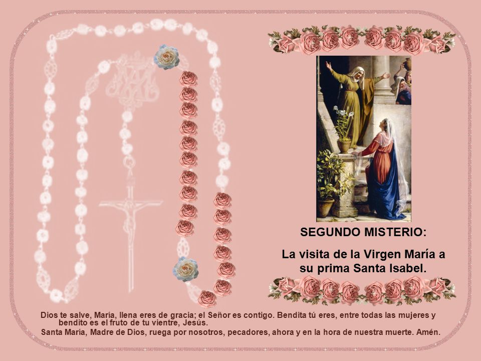 La visita de la Virgen María a su prima Santa Isabel.
