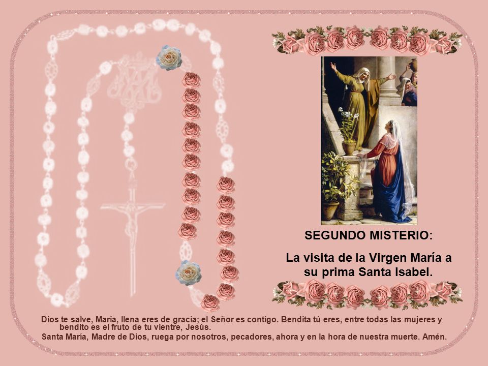 La visita de la Virgen María a su prima Santa Isabel.