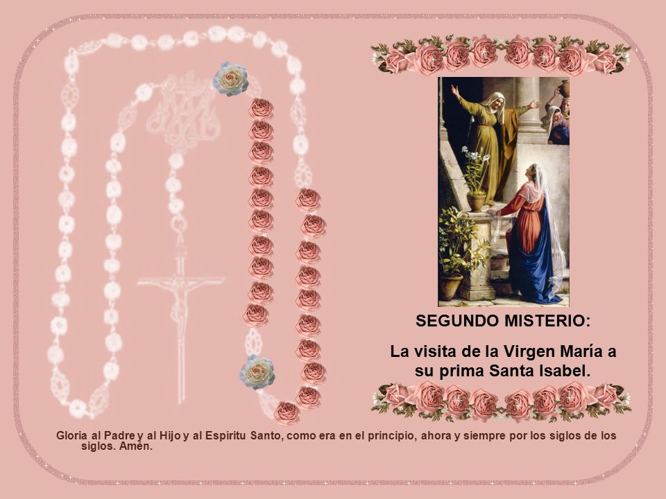 La visita de la Virgen María a su prima Santa Isabel.
