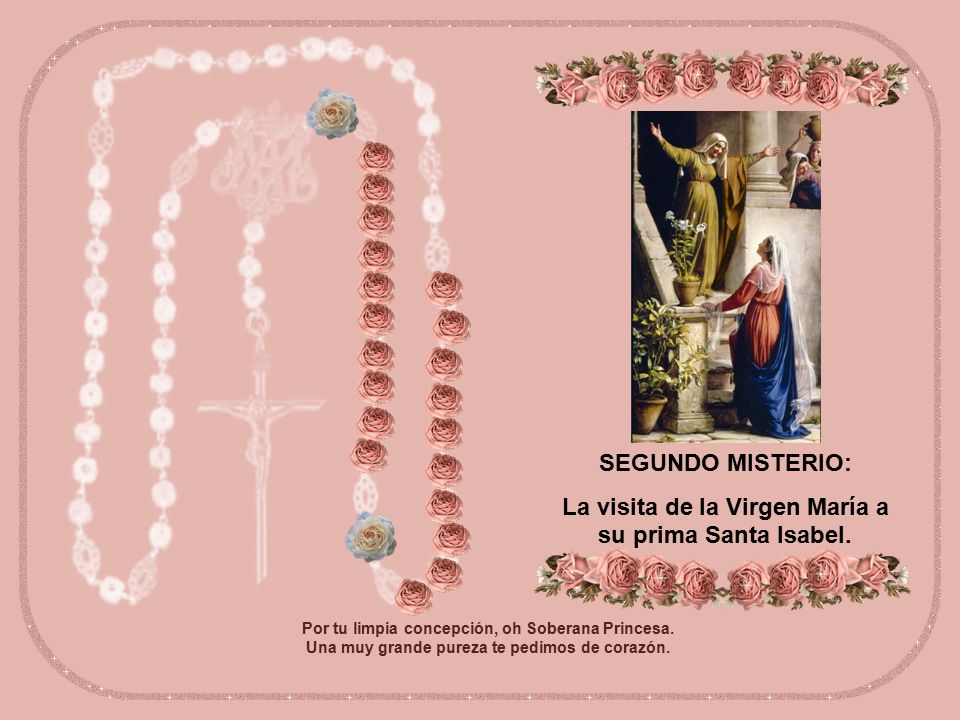 La visita de la Virgen María a su prima Santa Isabel.