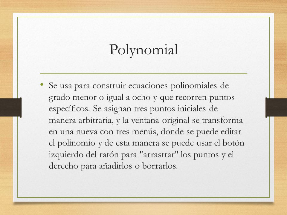 Polynomial