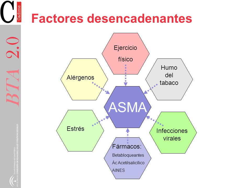 BTA 2.0 ASMA Factores desencadenantes Ejercicio físico Humo del tabaco