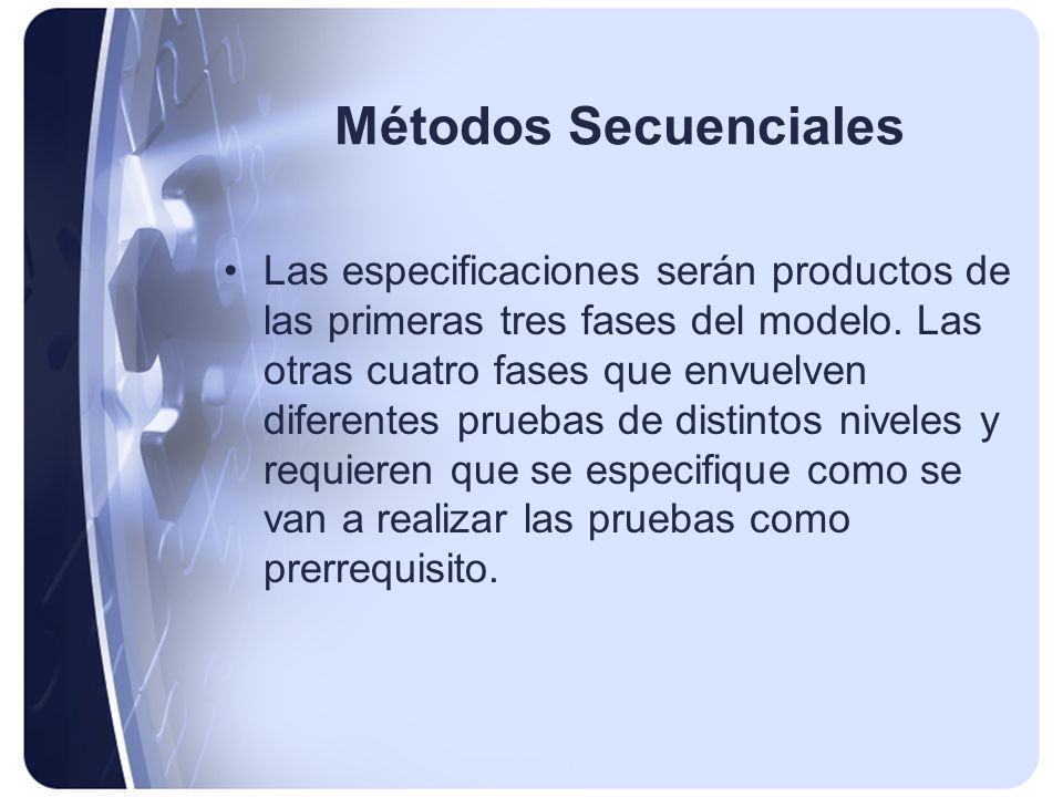 Métodos Secuenciales