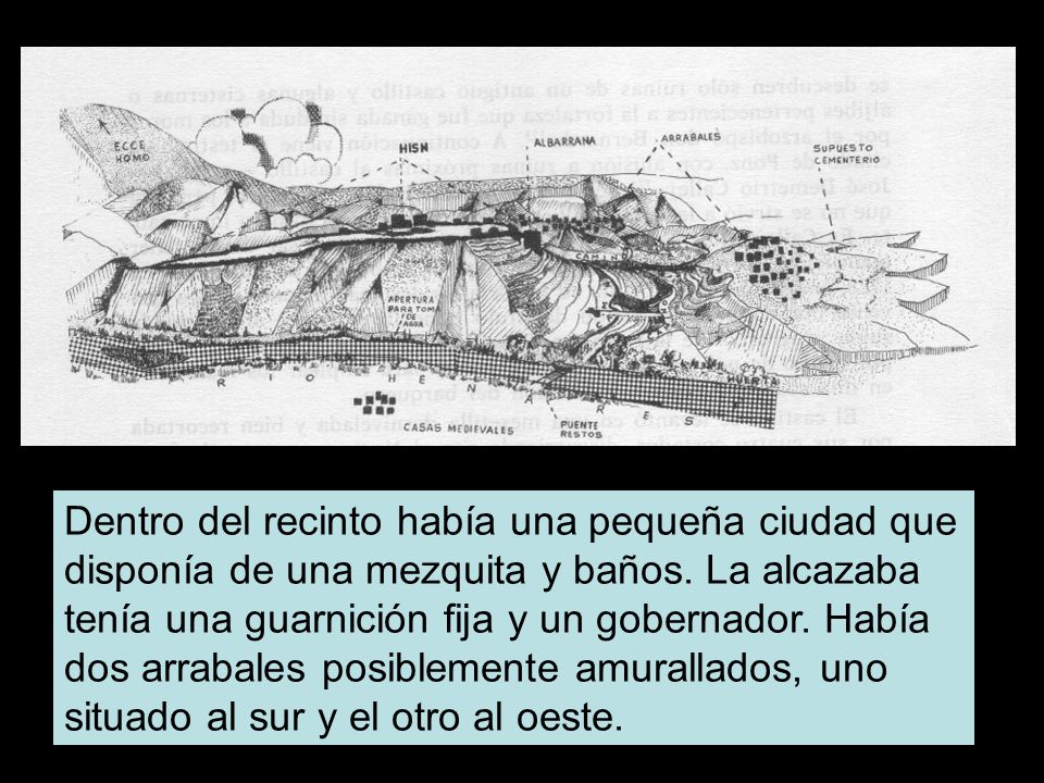 Dentro del recinto había una pequeña ciudad que disponía de una mezquita y baños.