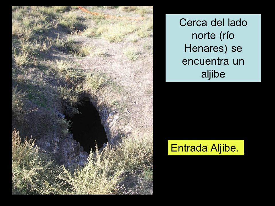 Cerca del lado norte (río Henares) se encuentra un aljibe