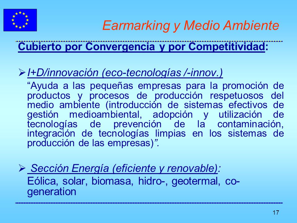 Earmarking y Medio Ambiente