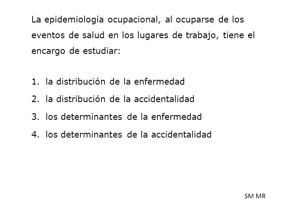 la distribución de la enfermedad la distribución de la accidentalidad