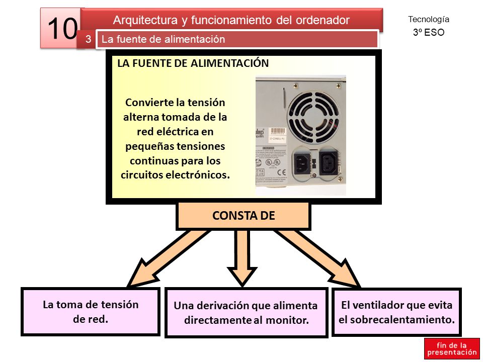 10 CONSTA DE Arquitectura y funcionamiento del ordenador