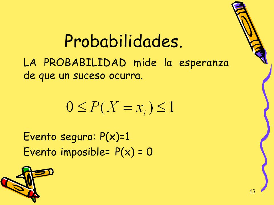 Probabilidades. LA PROBABILIDAD mide la esperanza de que un suceso ocurra.