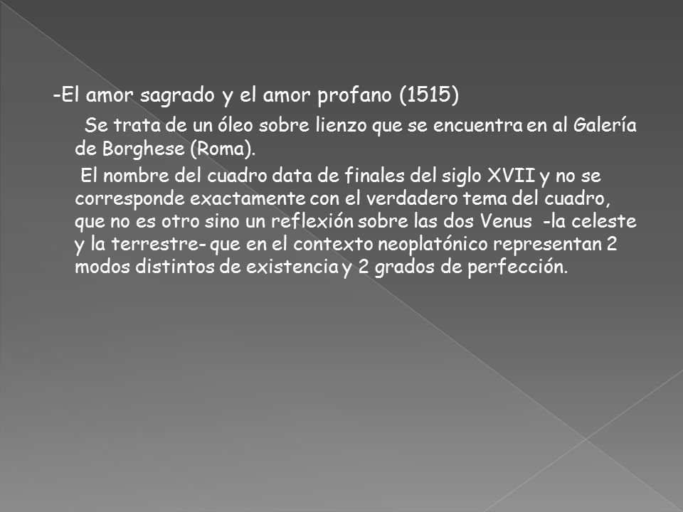 -El amor sagrado y el amor profano (1515)