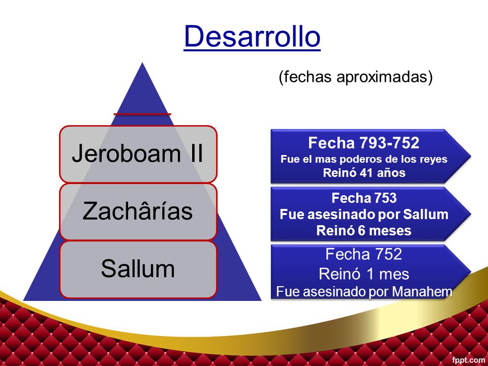 Fue el mas poderos de los reyes Fue asesinado por Sallum