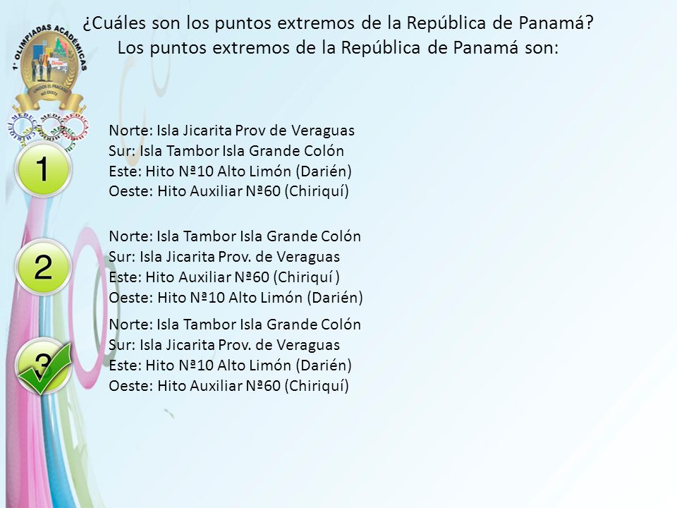 ¿Cuáles son los puntos extremos de la República de Panamá