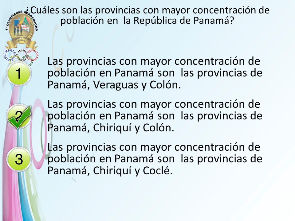 ¿Cuáles son las provincias con mayor concentración de población en la República de Panamá