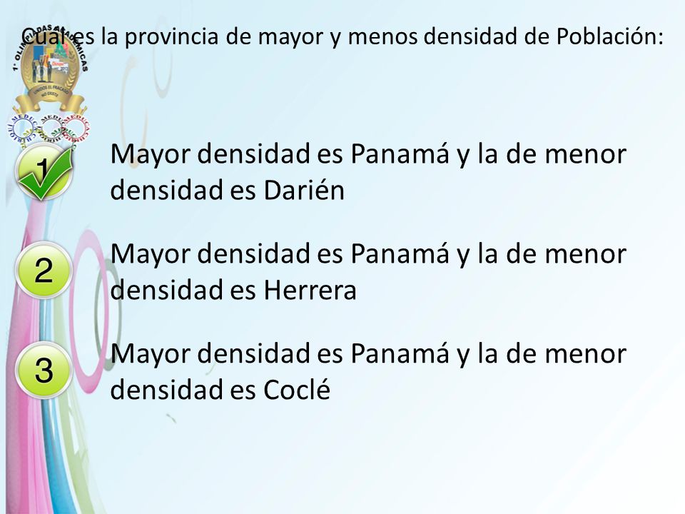Cuál es la provincia de mayor y menos densidad de Población: