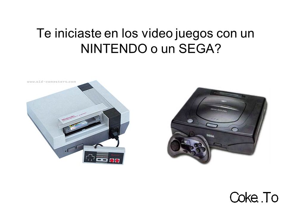 Te iniciaste en los video juegos con un NINTENDO o un SEGA