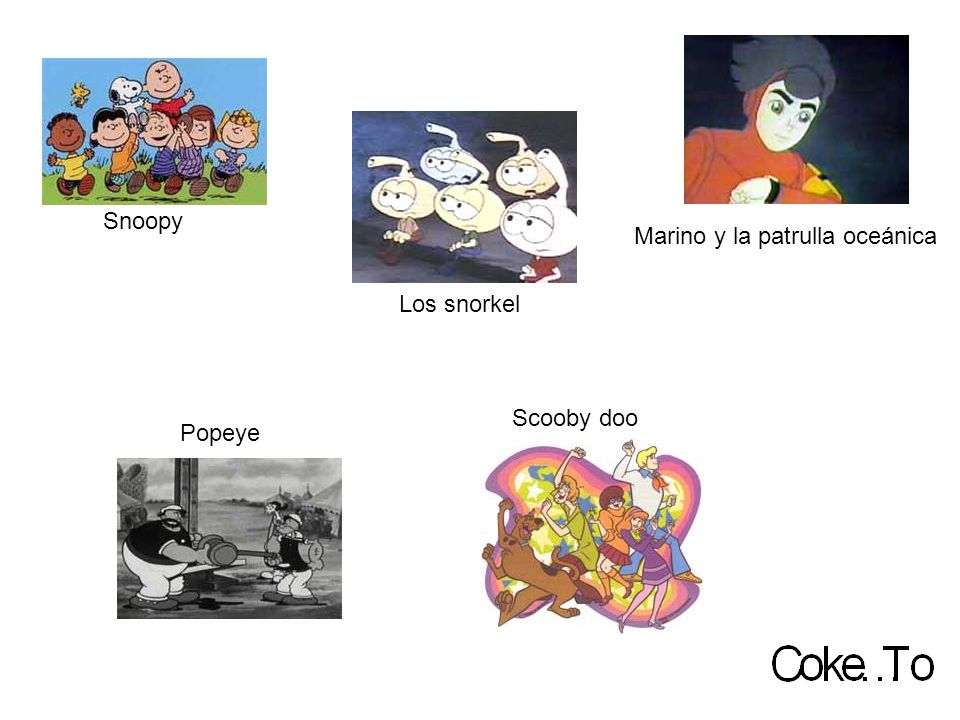 Snoopy Marino y la patrulla oceánica Los snorkel Scooby doo Popeye