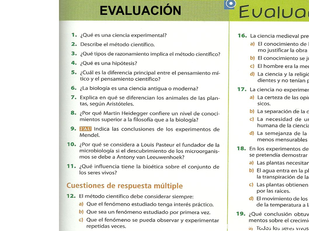 EVALUACIÓN ESCANEADO DE LIBRO DE TEXTO BIOLOGÍA 2º BTO . Ed. Oxford