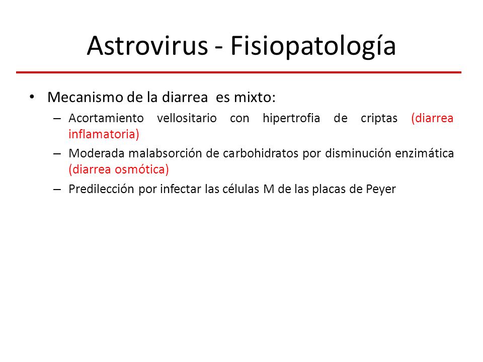 Astrovirus - Fisiopatología