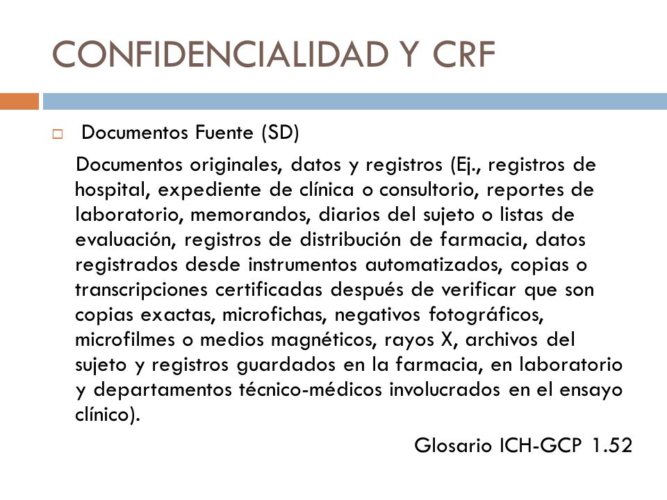 CONFIDENCIALIDAD Y CRF