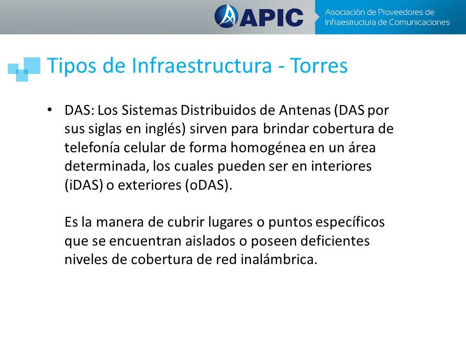 Tipos de Infraestructura - Torres