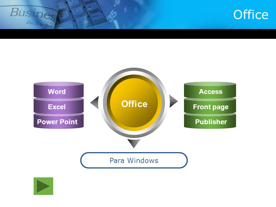Office Office Para Windows Word Excel Power Point Access Front page