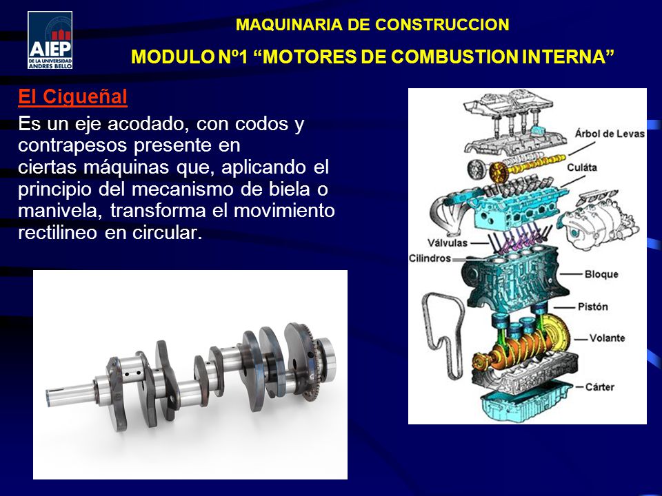 MAQUINARIA DE CONSTRUCCION MODULO Nº1 MOTORES DE COMBUSTION INTERNA