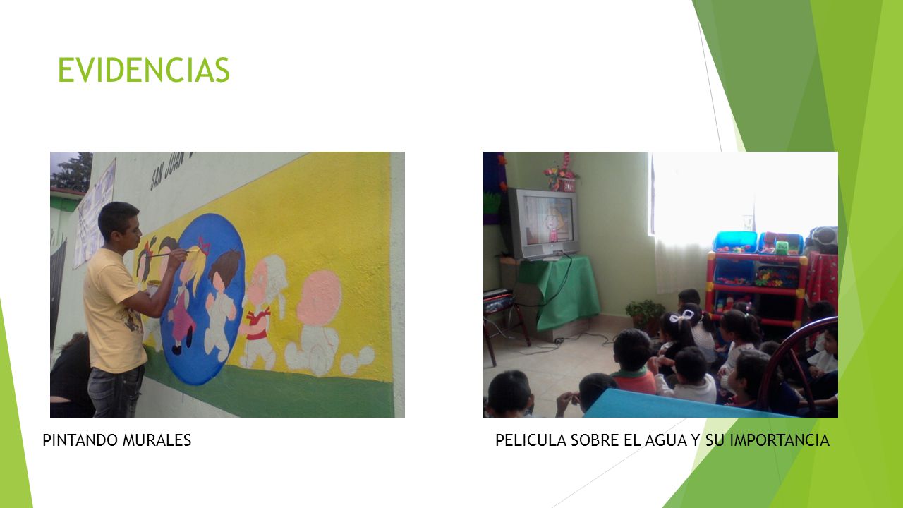 EVIDENCIAS PINTANDO MURALES PELICULA SOBRE EL AGUA Y SU IMPORTANCIA.