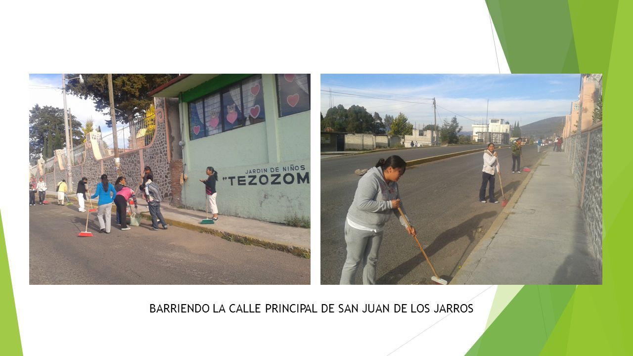 BARRIENDO LA CALLE PRINCIPAL DE SAN JUAN DE LOS JARROS