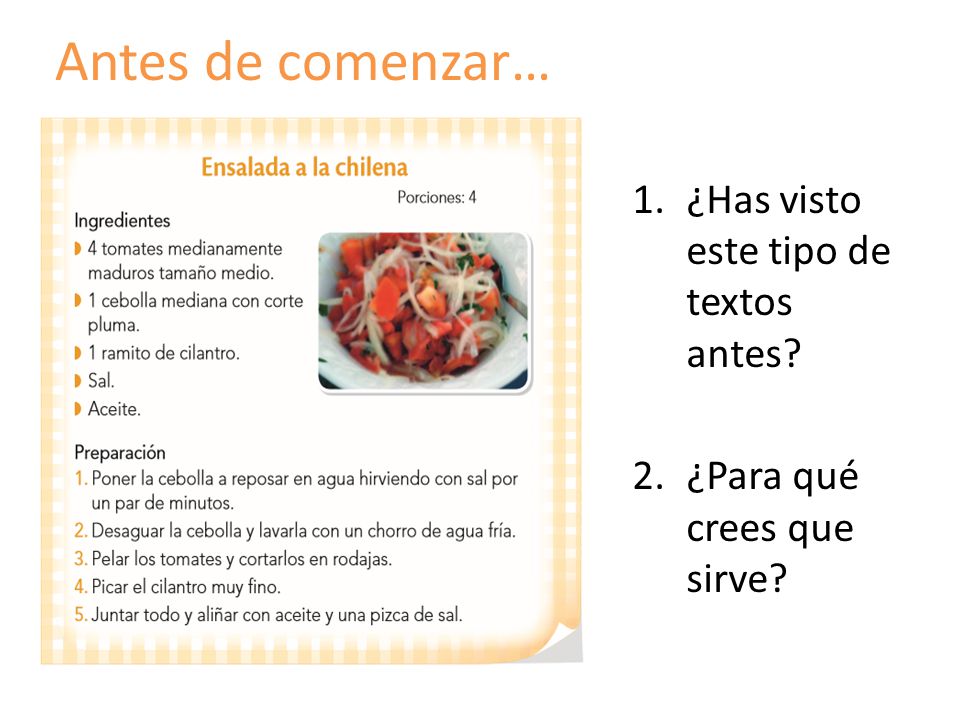 Antes de comenzar… ¿Has visto este tipo de textos antes