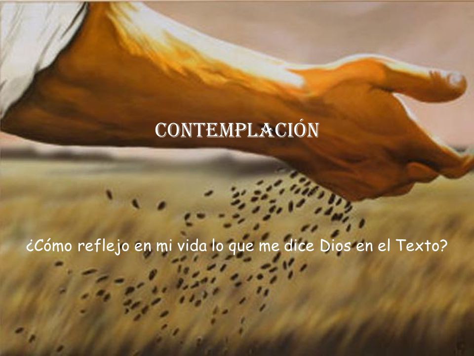 ¿Cómo reflejo en mi vida lo que me dice Dios en el Texto