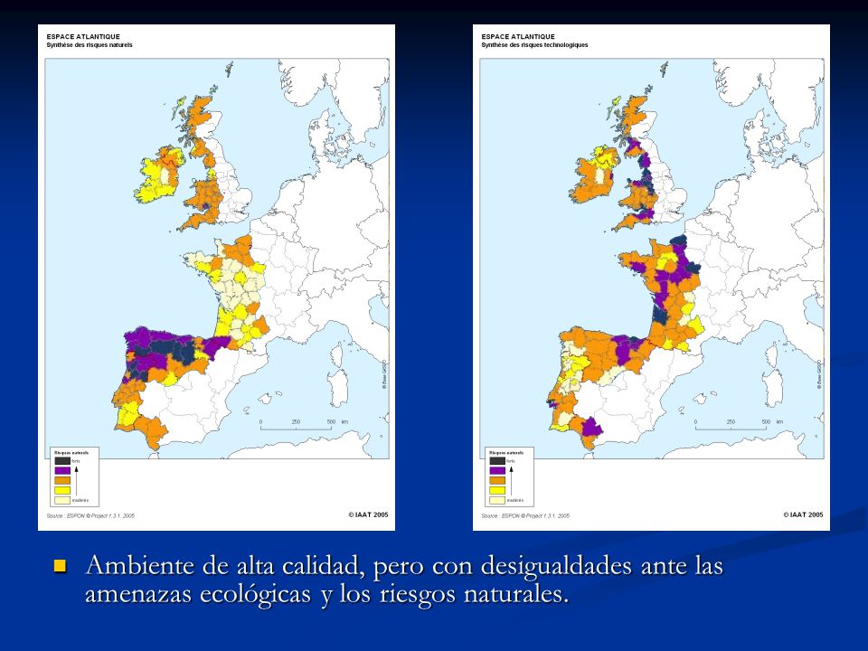 Ambiente de alta calidad, pero con desigualdades ante las amenazas ecológicas y los riesgos naturales.
