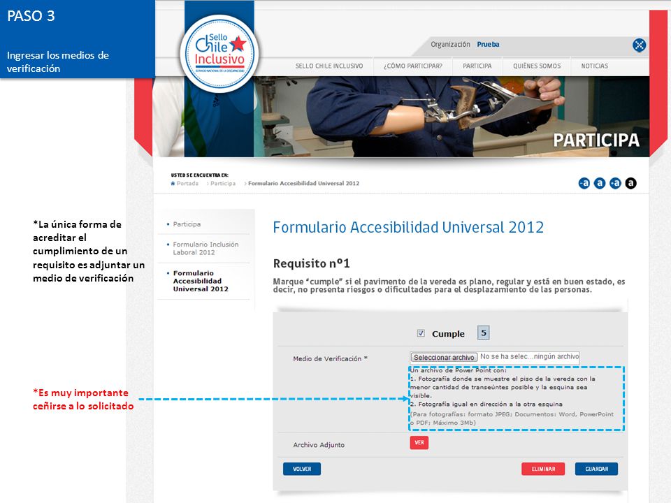 Crear una cuenta de usuario para cada edificio evaluado e ingresar al sistema