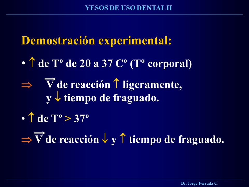 Demostración experimental:  de Tº de 20 a 37 Cº (Tº corporal)