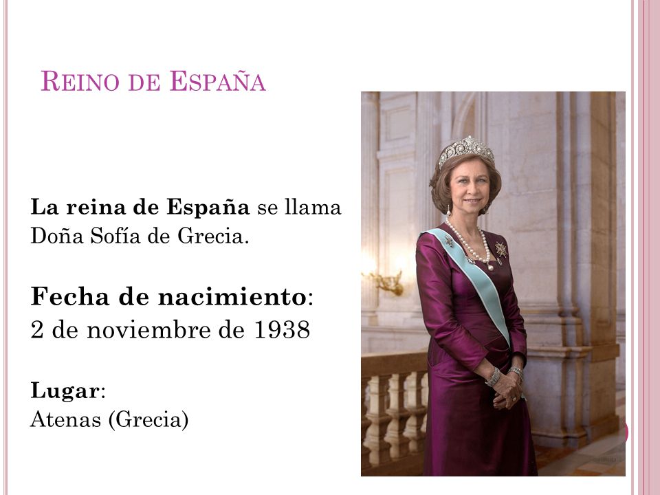 Reino de España Fecha de nacimiento: 2 de noviembre de 1938