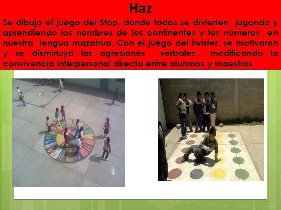 Haz Se dibujo el juego del Stop, donde todos se divierten jugando y aprendiendo los nombres de los continentes y los números en nuestra lengua mazahua.