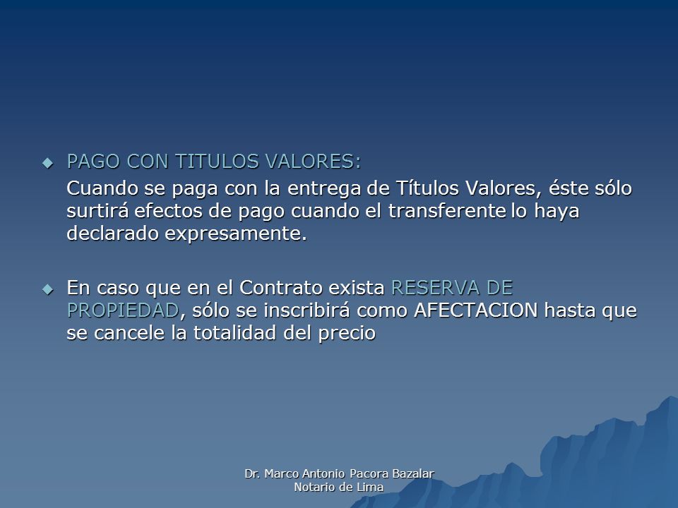 Dr. Marco Antonio Pacora Bazalar Notario de Lima
