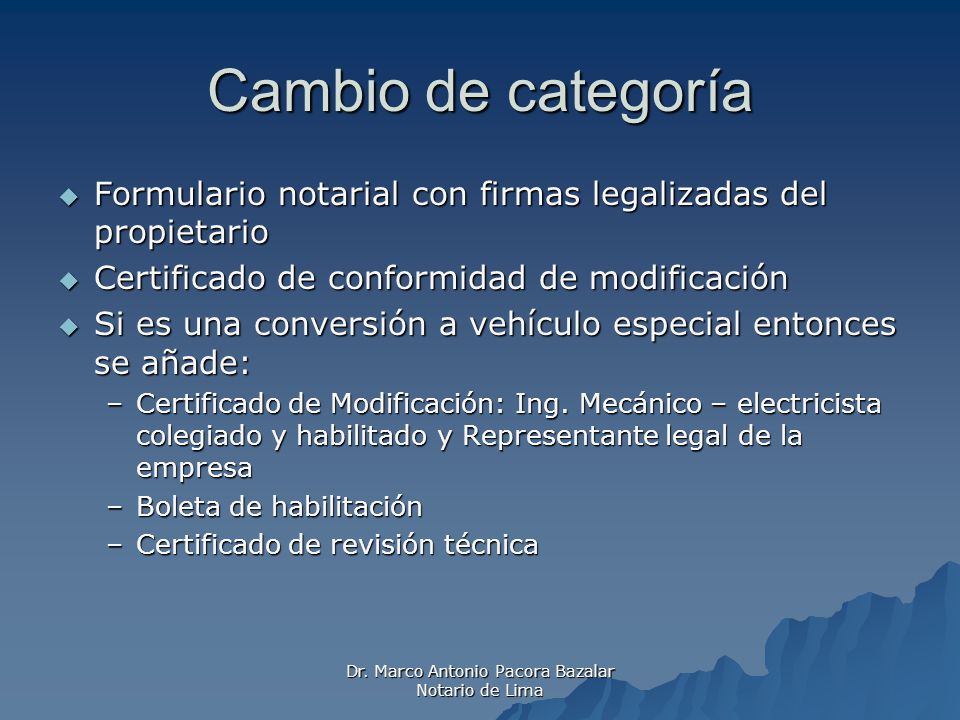 Dr. Marco Antonio Pacora Bazalar Notario de Lima