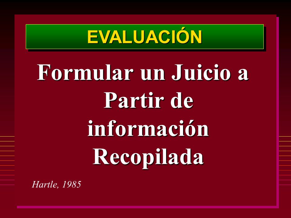 Formular un Juicio a Partir de información Recopilada