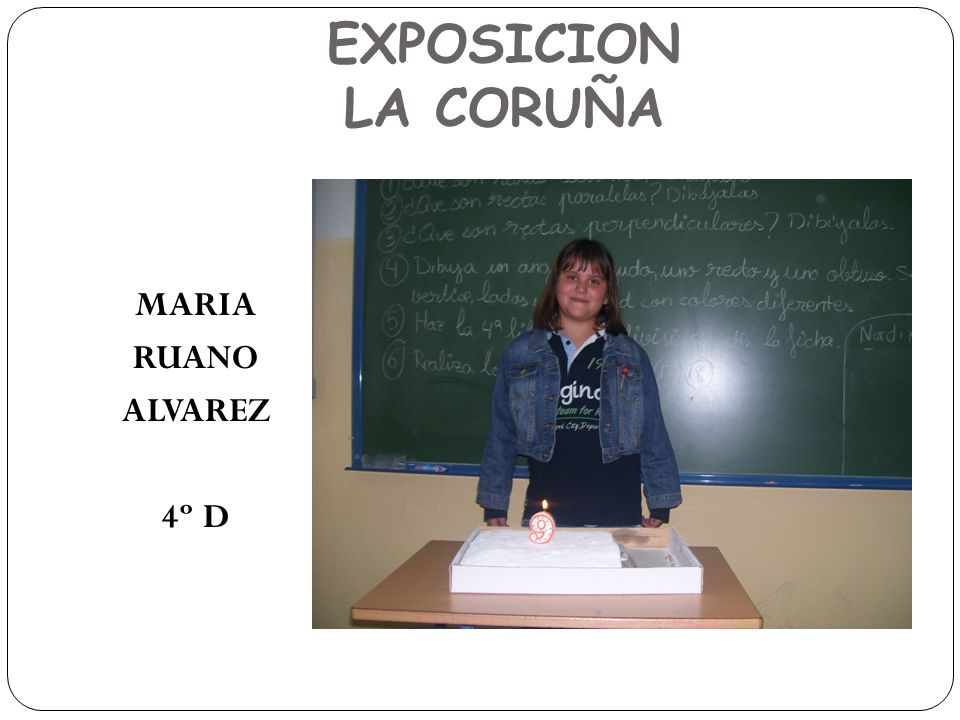 EXPOSICION LA CORUÑA MARIA RUANO ALVAREZ 4º D