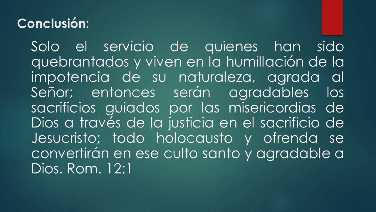 Conclusión: