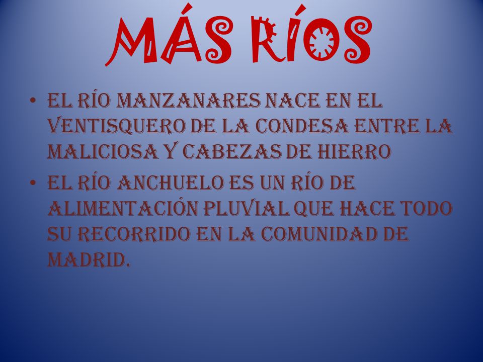MÁS RÍOS El río Manzanares nace en el Ventisquero de la Condesa entre la Maliciosa y Cabezas de Hierro.