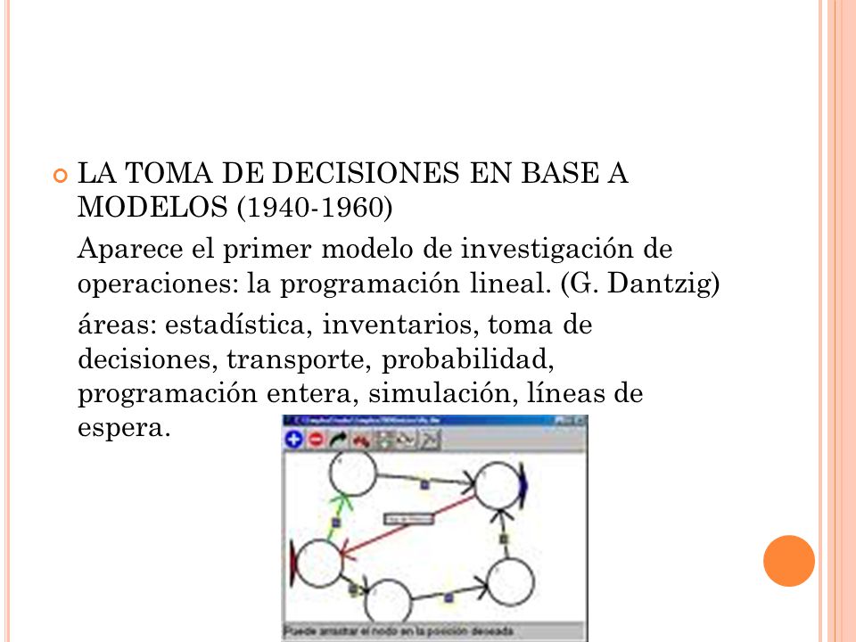LA TOMA DE DECISIONES EN BASE A MODELOS ( )