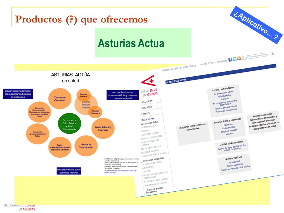 Productos ( ) que ofrecemos