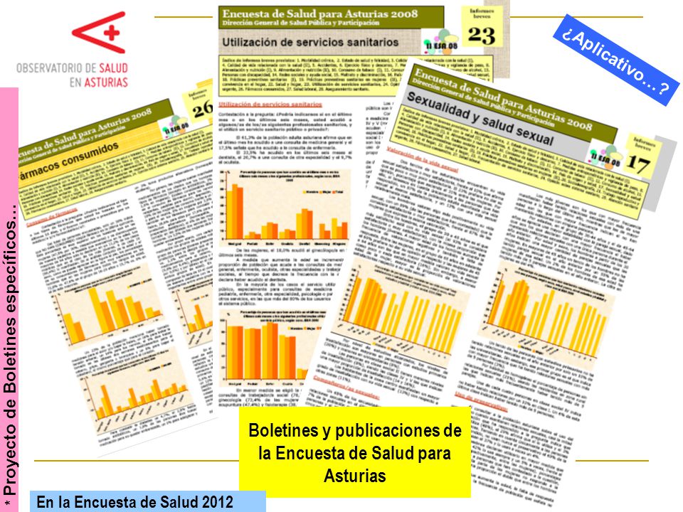 Boletines y publicaciones de la Encuesta de Salud para Asturias