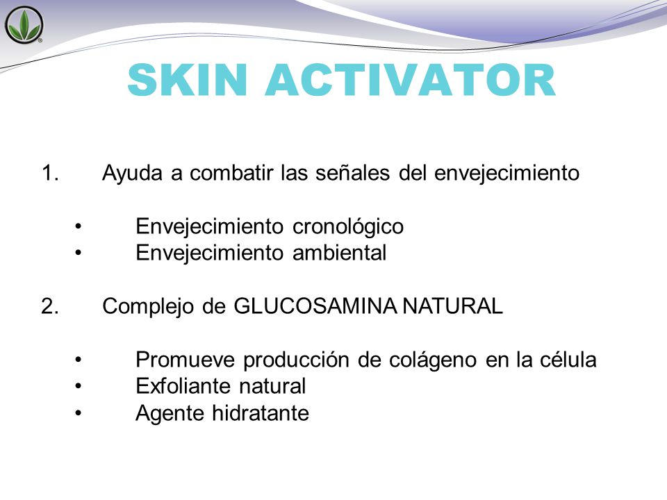 SKIN ACTIVATOR Ayuda a combatir las señales del envejecimiento