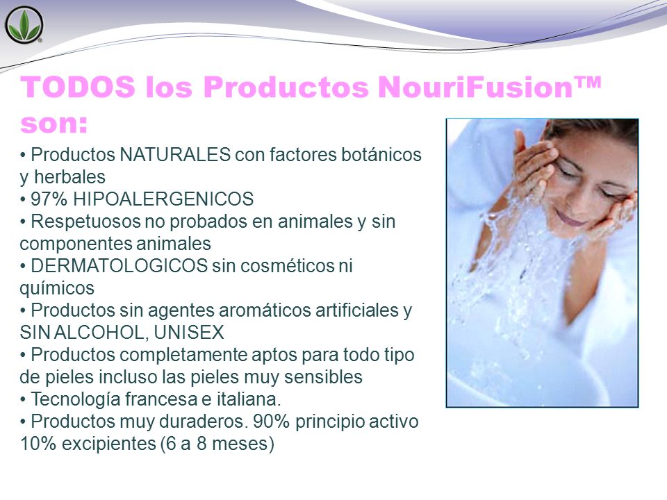 TODOS los Productos NouriFusion™ son: