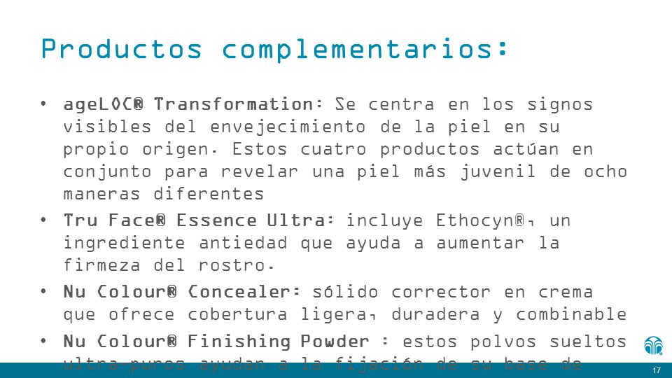Productos complementarios: